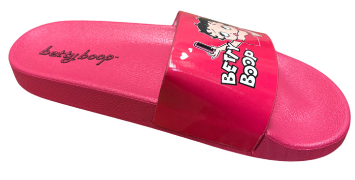 Hot Pink Betty Boop Slide Sandals