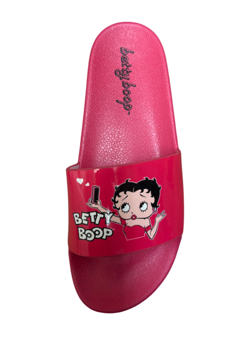 Hot Pink Betty Boop Slide Sandals