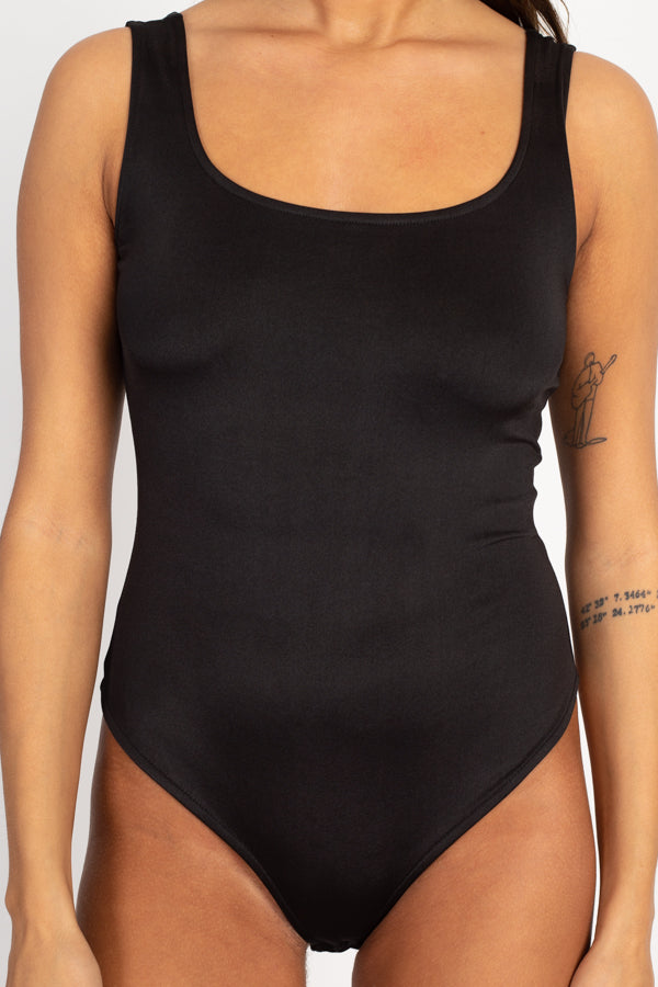 Satin Square Neck Bodysuit