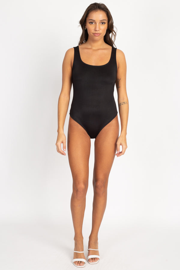 Satin Square Neck Bodysuit