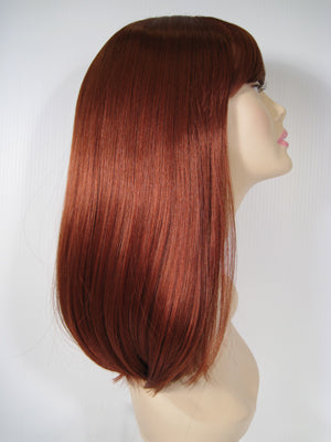 Copper Red Long Straight Wig