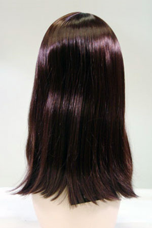 Dark Brown-Red Long Straight Wig