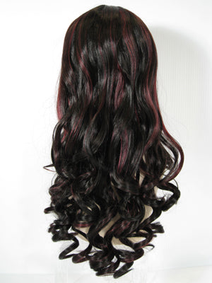 Two-Tone Long Curly Wig