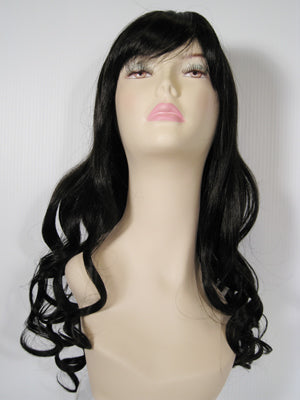 Black Long Curly Wig