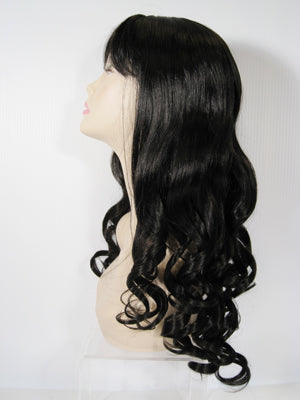 Black Long Curly Wig