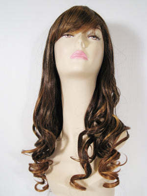 Two-Tone Long Curly Wig