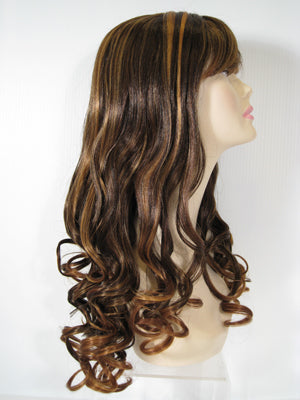 Two-Tone Long Curly Wig