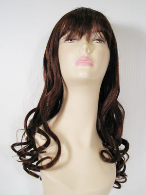 Brown Long Curly Wig