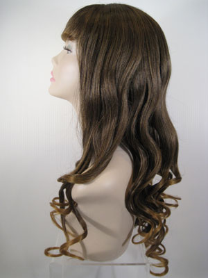 Two-Tone Long Curly Wig
