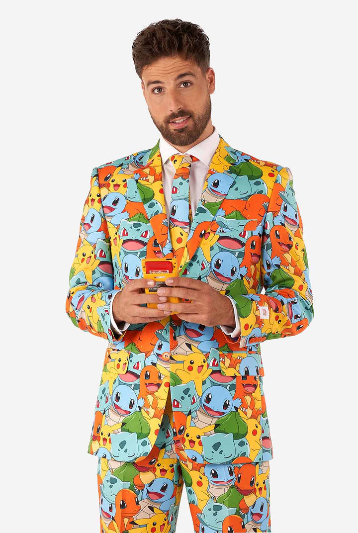 Pokémon Men's 3-Piece Suit Set All-Over Print