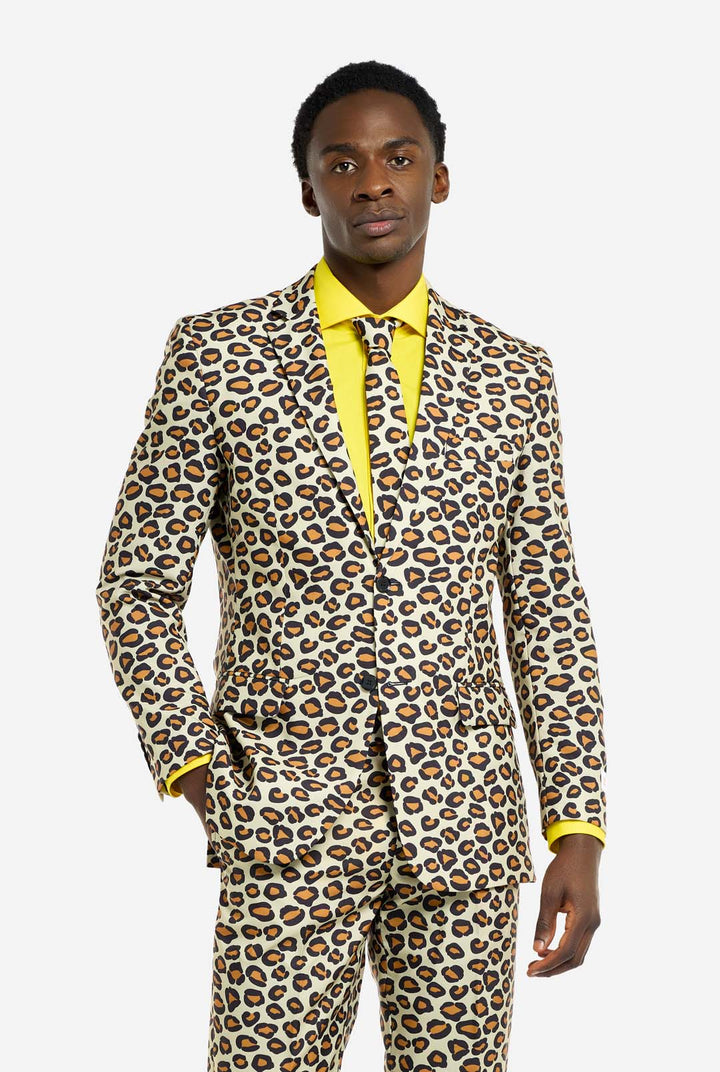 OppoSuits The Jag Men's Suit Leopard Print