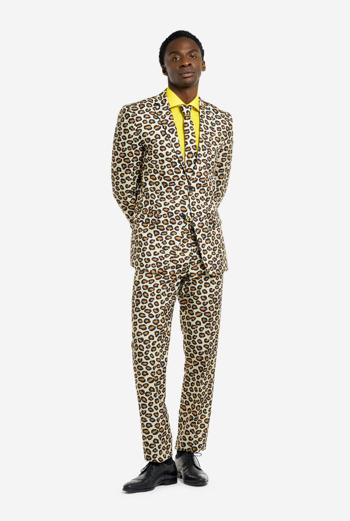 OppoSuits The Jag Men's Suit Leopard Print