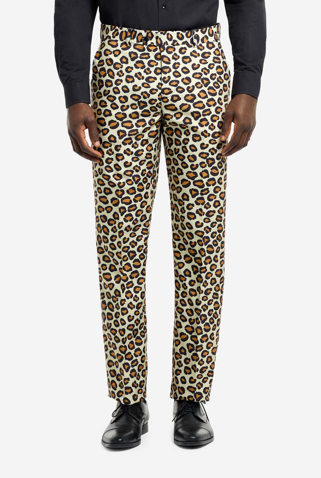 OppoSuits The Jag Men's Suit Leopard Print