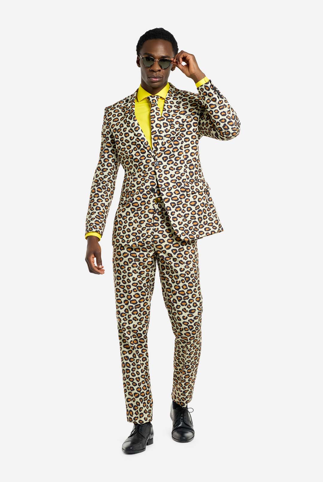 OppoSuits The Jag Men's Suit Leopard Print