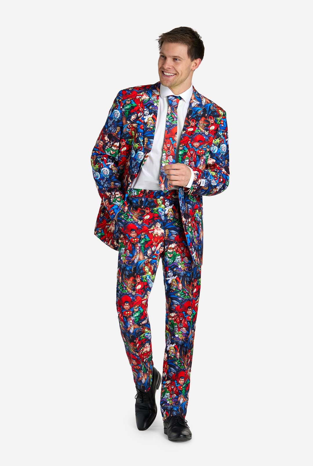 OppoSuits DC Heroes Men's Novelty Suit 3-Piece Set