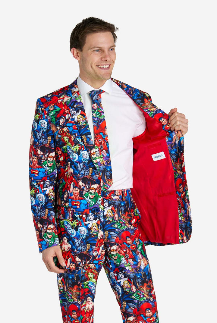 OppoSuits DC Heroes Men's Novelty Suit 3-Piece Set