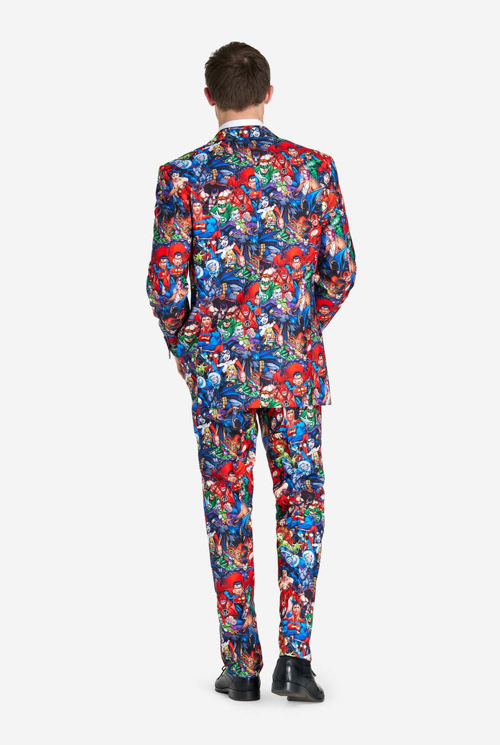 OppoSuits DC Heroes Men's Novelty Suit 3-Piece Set
