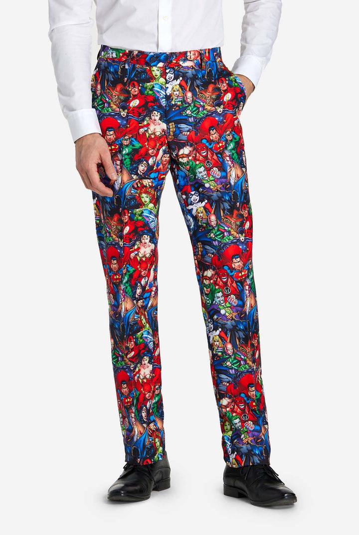 OppoSuits DC Heroes Men's Novelty Suit 3-Piece Set