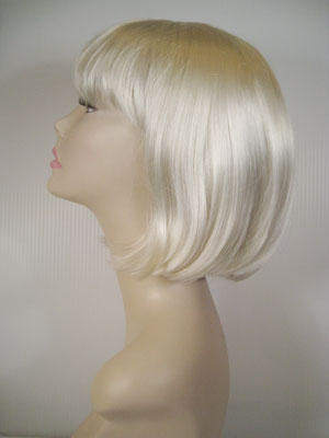 White Short Wig