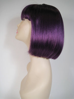 Dark Purple Short Wig