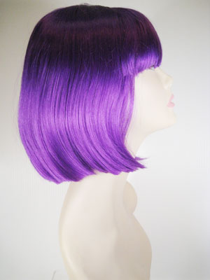 Bright Purple Short Wig