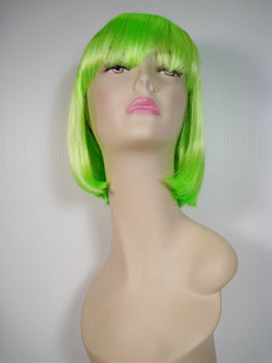 Neon Green Short Wig
