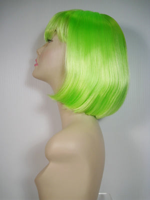 Neon Green Short Wig