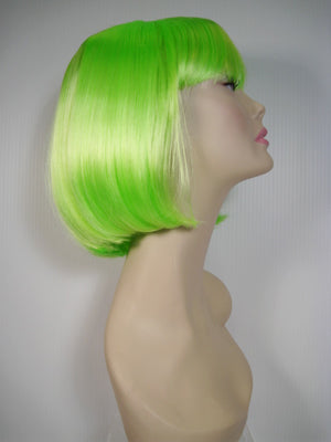 Neon Green Short Wig