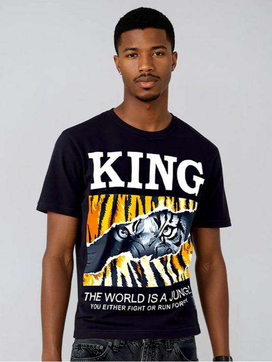 KING Jungle Quote Graphic Tee Shirt