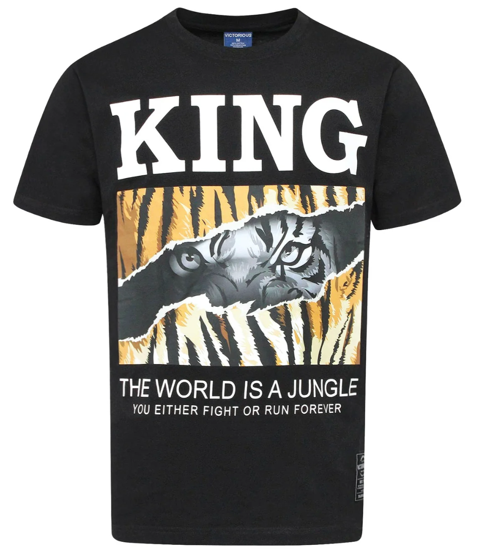KING Jungle Quote Graphic Tee Shirt
