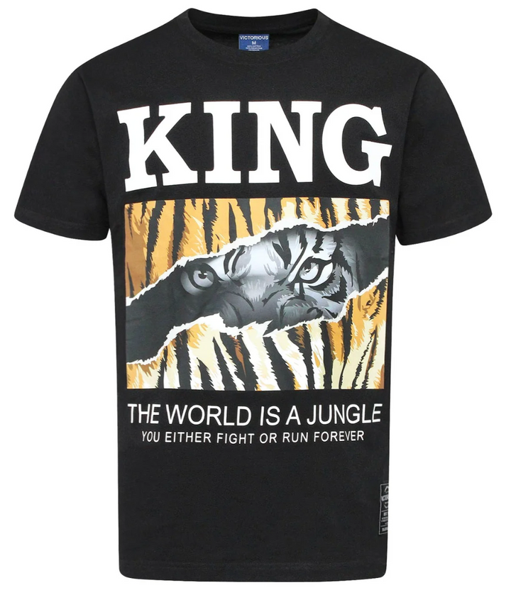 KING Jungle Quote Graphic Tee Shirt