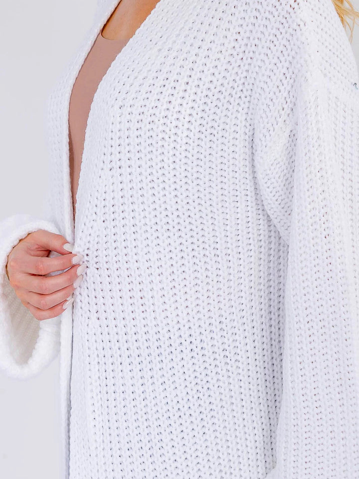 Soft Knit Fringe Hem Longline Cardigan