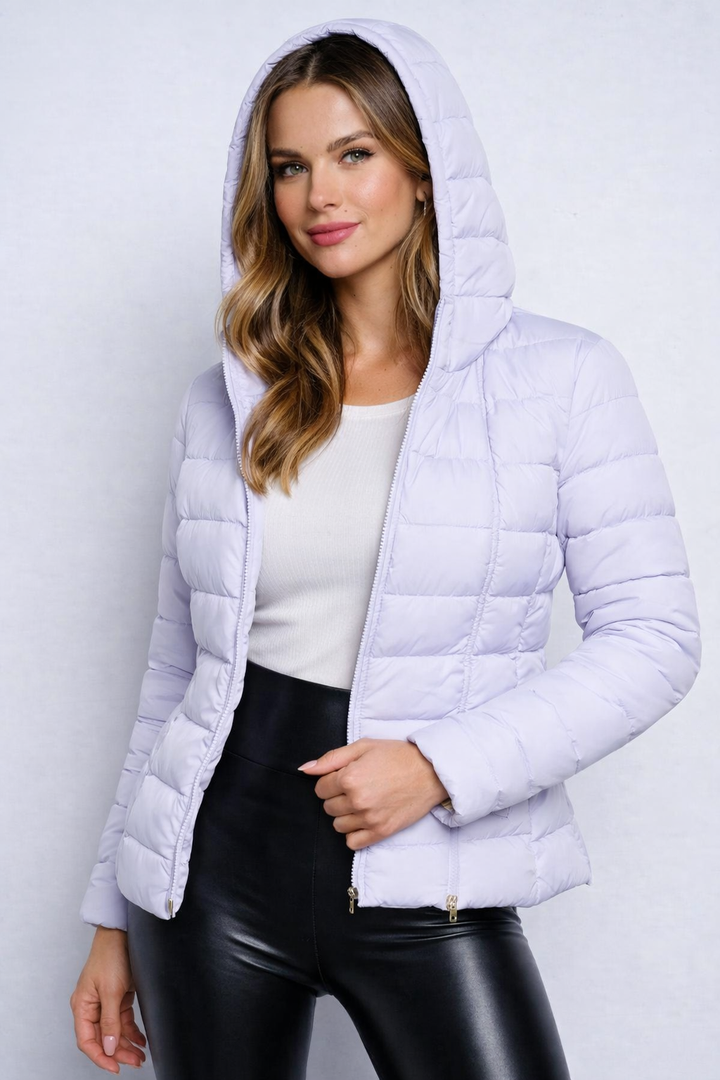 Lightweight Hooded Puffer Jacket