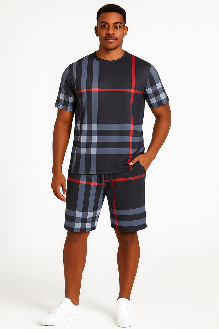 Plaid Shirt & Shorts