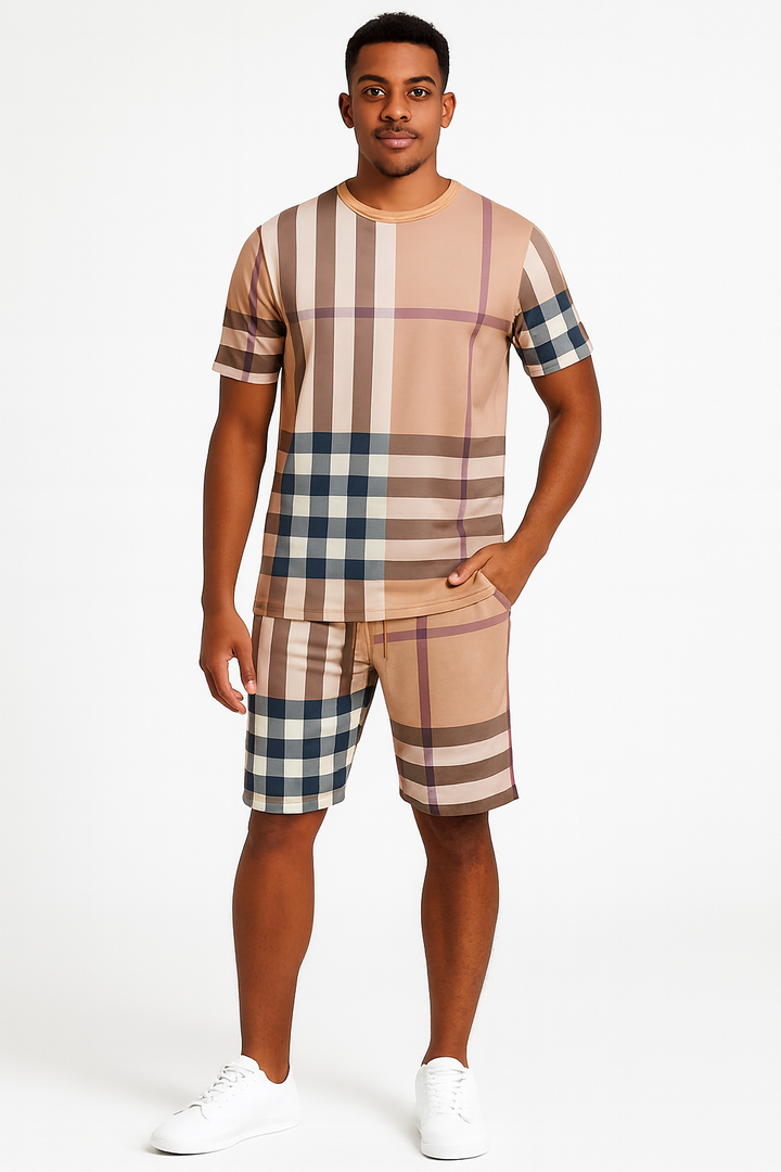 Plaid Shirt & Shorts