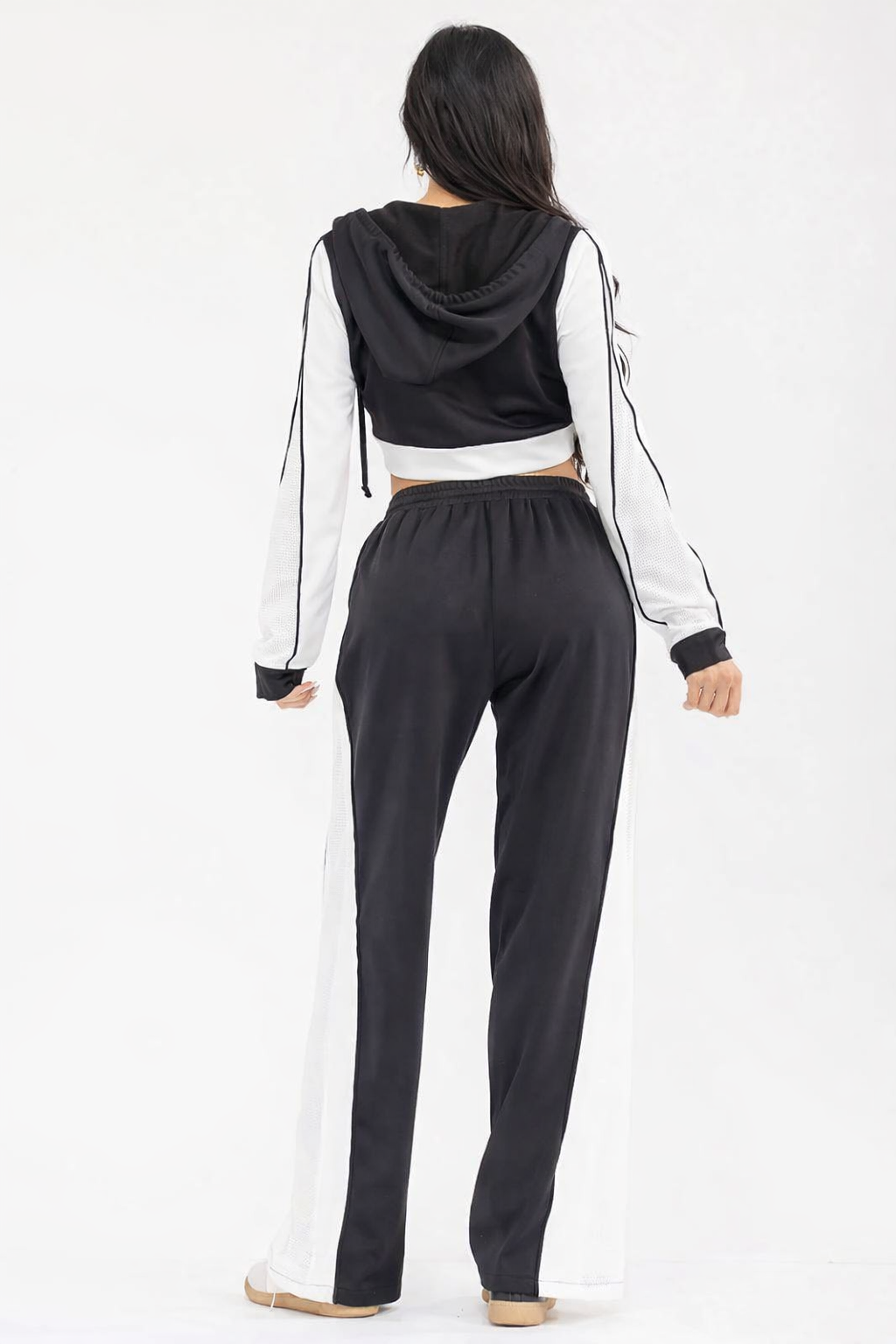 Contrast Hoodie & Track Pant Set